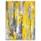 Designart - Grey and Yellow Abstract Pattern - Abstract Canvas Print